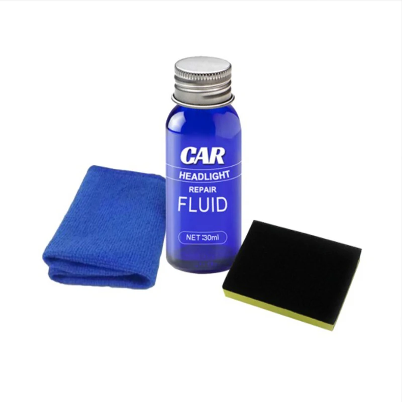 Набор для полировки и ремонта автомобильных фар жидкость против царапин