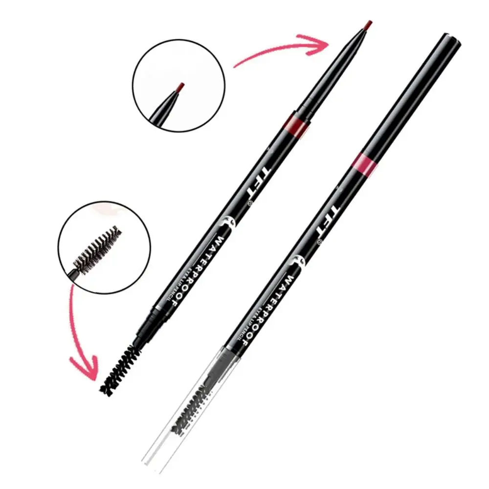 2 в 1 с нарезкой на обоих концах для губ подводка карандаш бровей