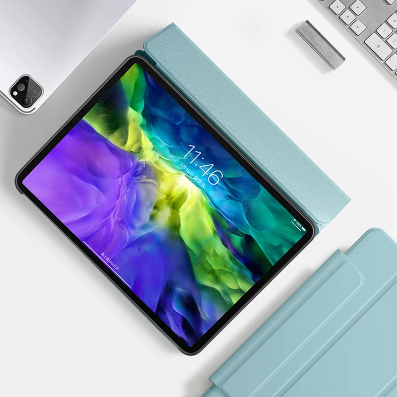 

2021 New iPadPro Case 2020 All-inclusive 11-inch Magnetic Split Double-sided Clip for Apple 2018 Tablet Thin 12.9 Case Air4 Case