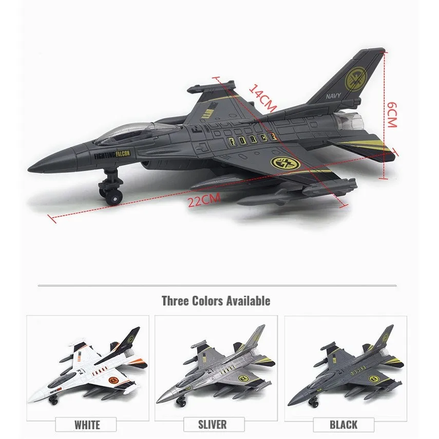 Игрушечные модели самолетов Сплав ABS Моделирование Американский боец F-16 F-35 звук