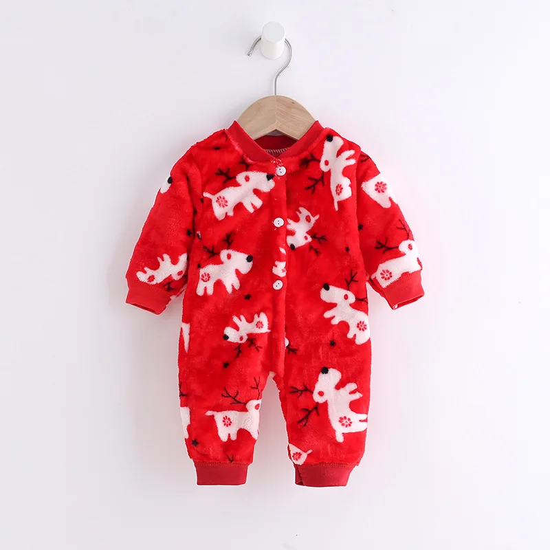 Одежда для малышей новорожденных мальчиков и девочек зимний фланелевый теплый