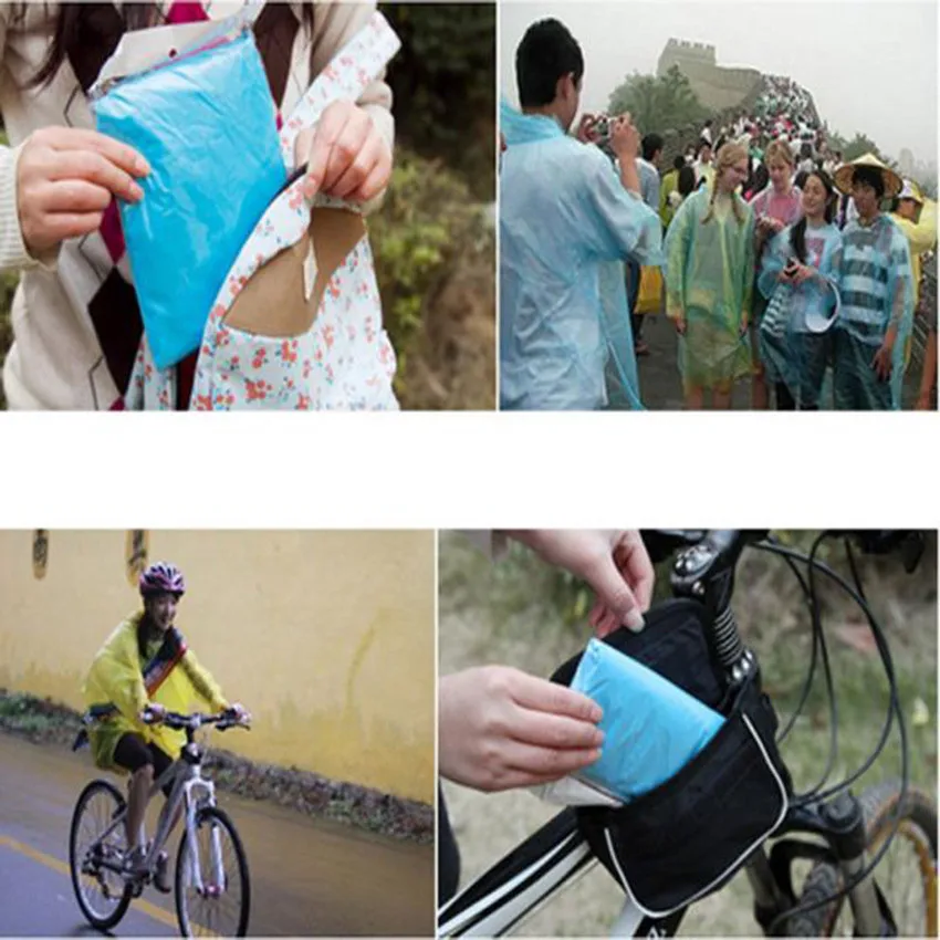 1PC Unisex Disposable Raincoat Adult Emergency Waterproof Poncho Travel Hiking Camping Rain Coat Men Cycle Motorcycle Rainwear | Мужская