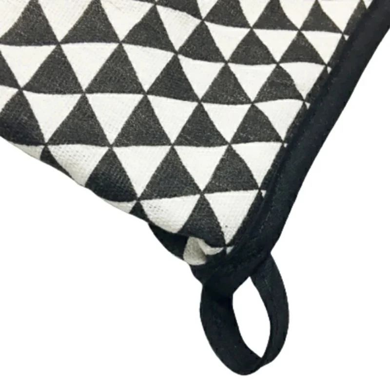 

Cute Oven Mitts Heat Resistant Microwave Oven Glove Cotton Linen Baking BBQ Potholders Non-Slip Oven Mitts Kitchen Cooking Tools