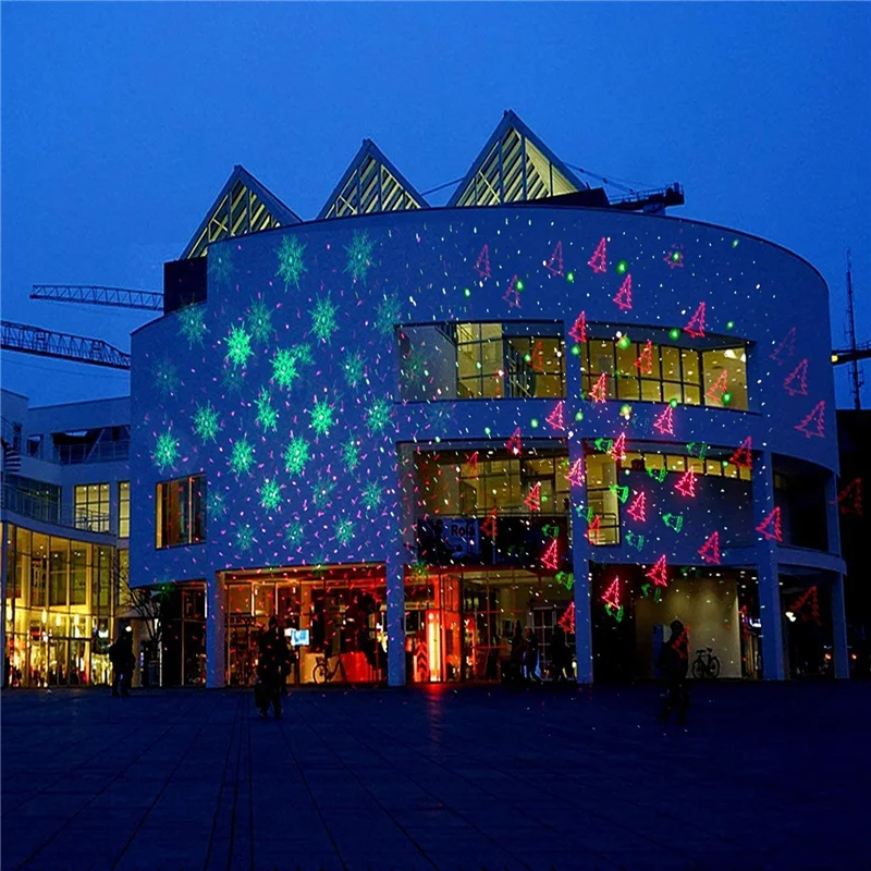 Светодиодный сценический светильник s Снежинка белый проектор Рождественская