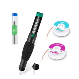 Пластиковый Мощный насос для распайки, всасывающий оловянный Вакуумный паяльник, фитиль для отпайки, головка насоса для распайки