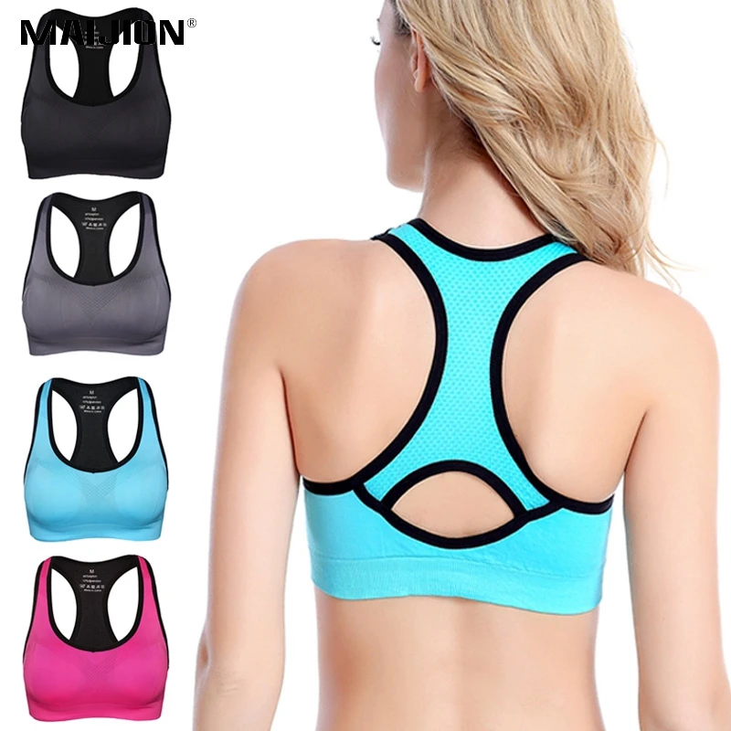 MAIJION Женский впитывающий пот спортивный бюстгальтер Ударопрочный Мягкий