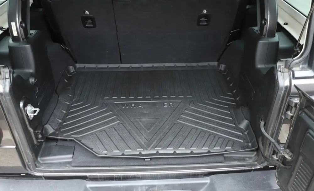 

for Jeep Wrangler JL 2018+ Rear Trunk Mat Cargo Full Cushion TPE Pad Car Interior Accessory Car Styling Black for Jeep Wrangler