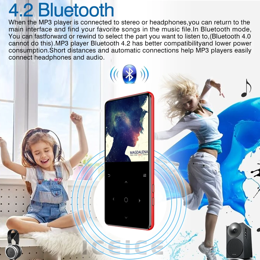 Mp4 плеер с Bluetooth 8 ГБ 16 32 64 128 ГБ|MP4-плееры| |