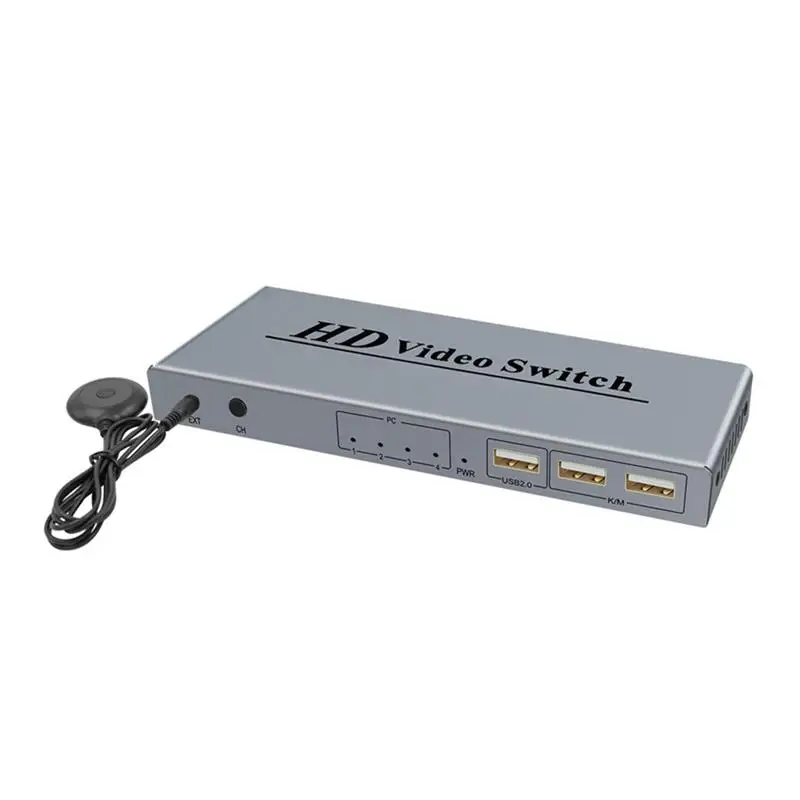 KVM-переключатель 4K 4 порта KVM мышь клавиатура общий USB-контроллер дисплея - купить