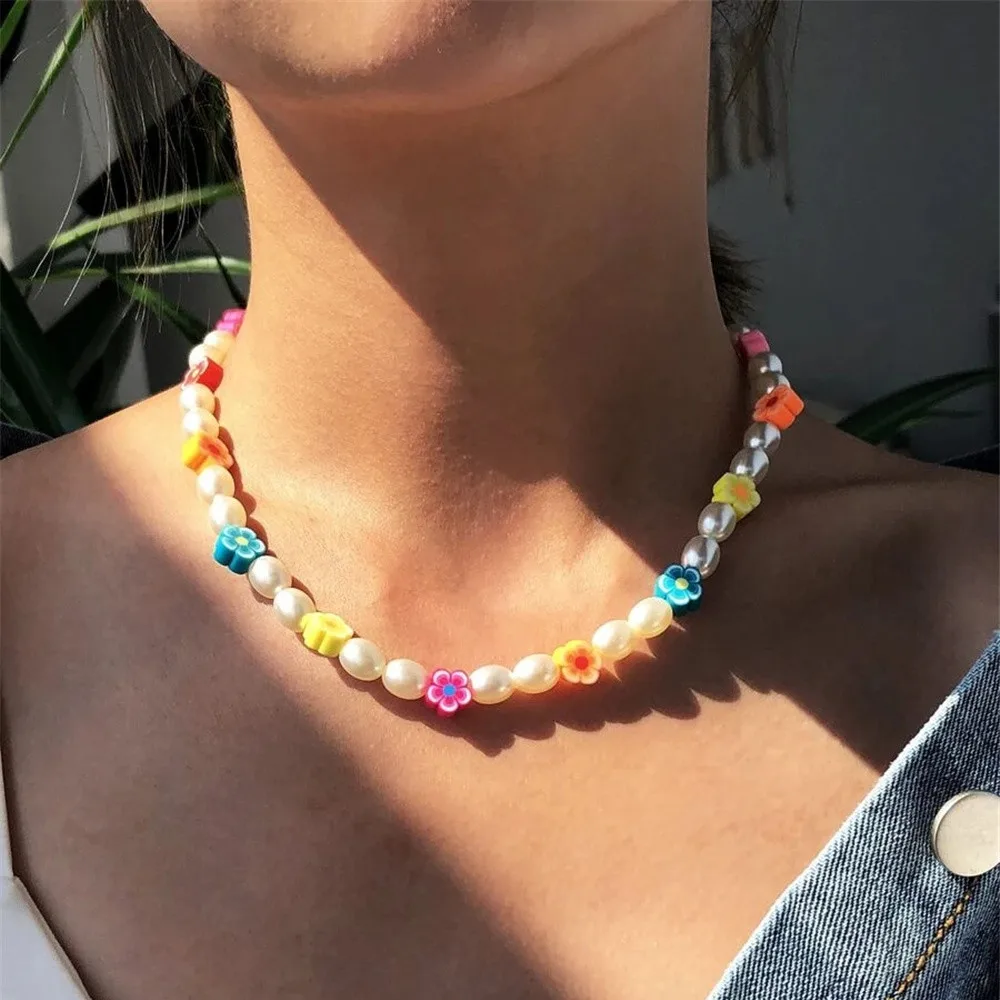 Женское Ожерелье с искусственным жемчугом Многоуровневое ожерелье-чокер в стиле