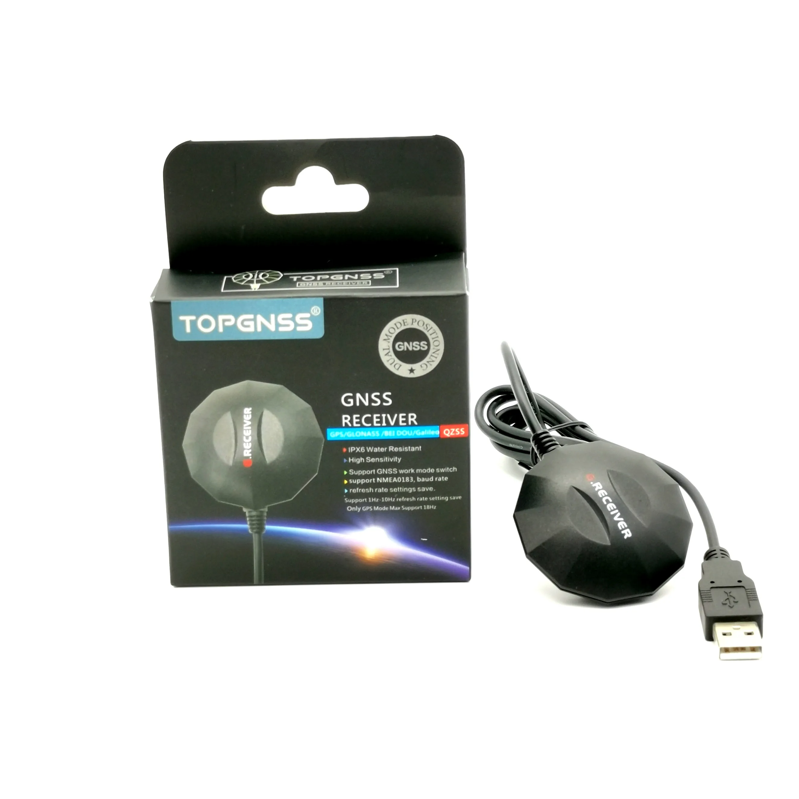USB GPS GLONASS приемный модуль антенна GNSS100G GNSS антенный приемник TOPGNSS | Автомобили и