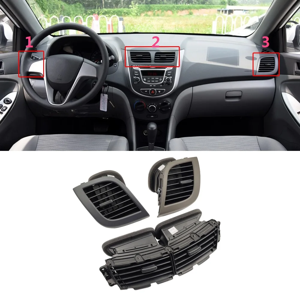 CAPQX для Hyundai Verna 2010 2011-2013 интерьерная консоль кондиционера воздуховод