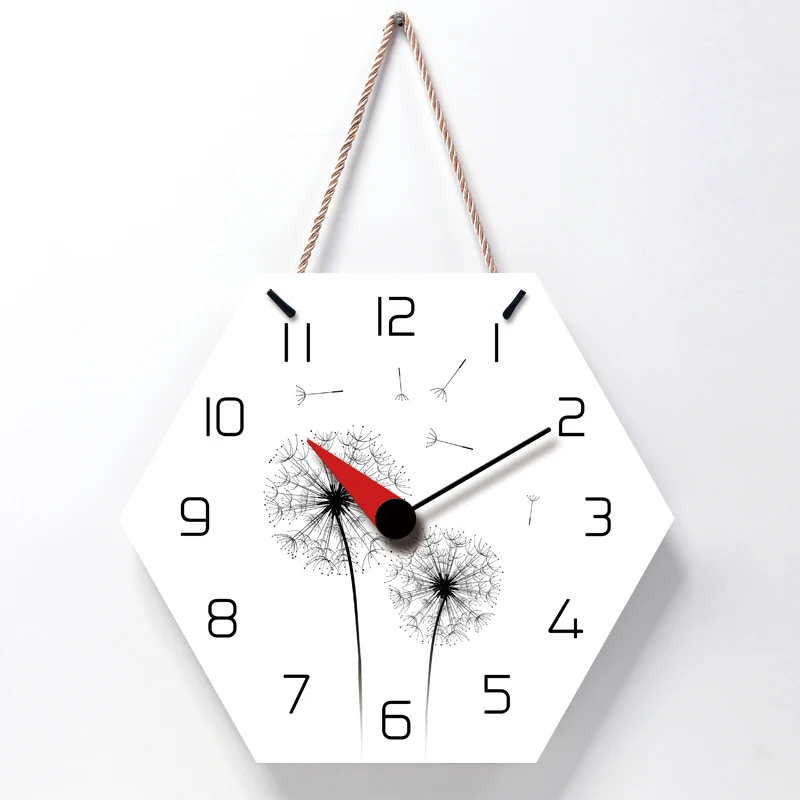 Креативные бесшумные большие настенные часы с ремешком современного дизайна для