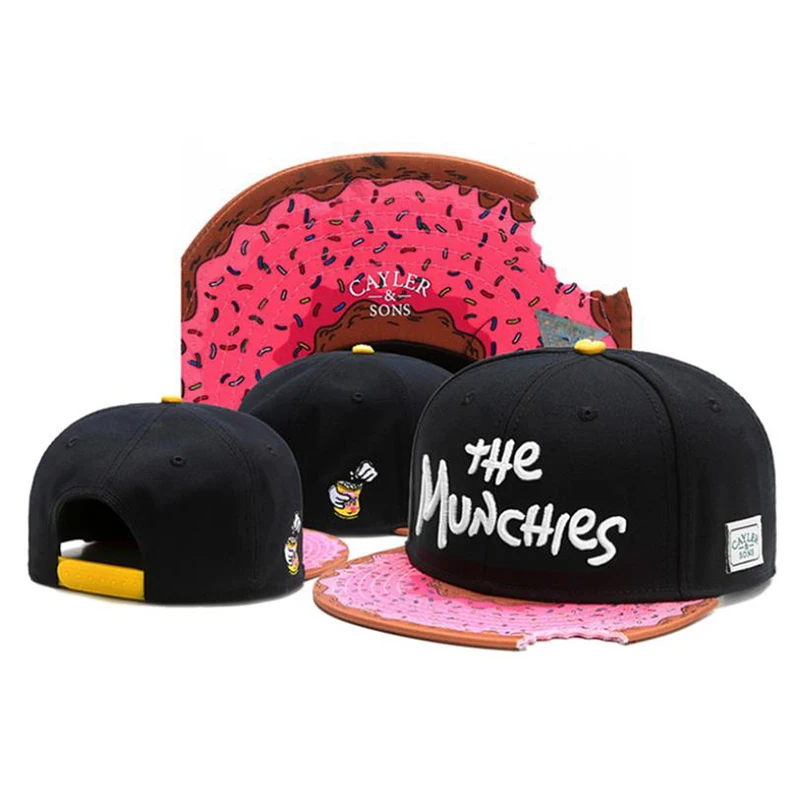 LA Brand MUNCHIES Кепка снеки розовая snapback для мужчин и женщин взрослых головной убор