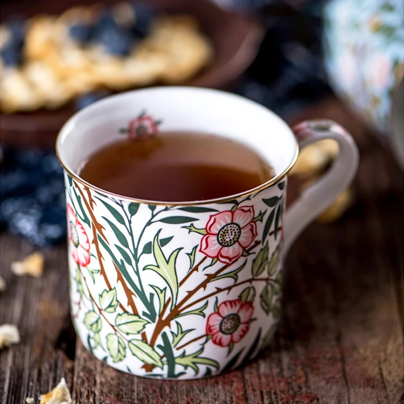 Фарфоровые кружки ручной работы в английском пасторальном стиле | Дом и сад