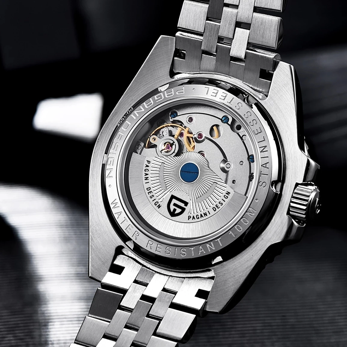 

Mechanical Wristwatch PAGANI DESIGN Top Brand Sapphire Glass Clock Stainless Steel Waterproof Automatic Watches Men's