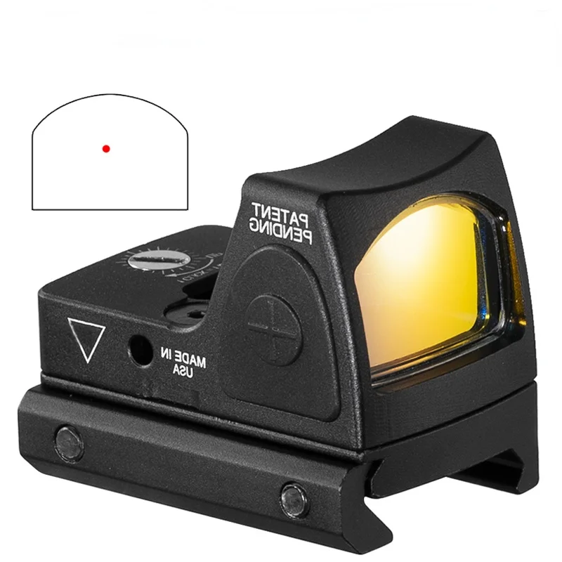 

Mini RMR Red Dot Sight Collimator Rifle Reflex Sight Scope fit 20mm Weaver Rail For Airsoft / Hunting Rifle With hunting Mount