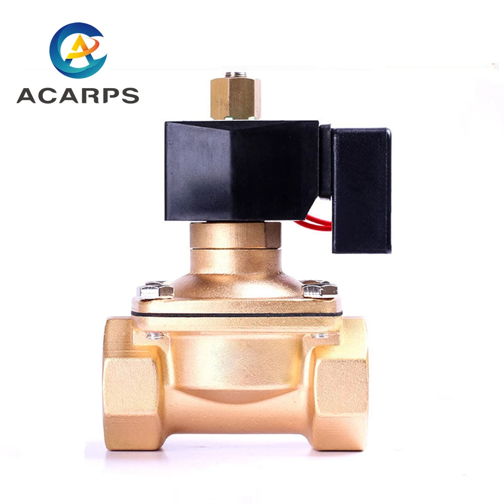 DN15 DN20 DN25 DN32 DN40 DN50 нормально открытый электромагнитный клапан 24 в 110 В 220 латунь с