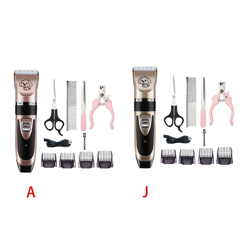 

Pet Dog Hair Trimmer Professional Quiet Animal Grooming Clippers Cat Cutter Machine Shaver Electric Scissor Clipper 100-240V