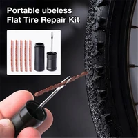 portable bicycle tubeless tire repair tool kit aluminum alloy bike plugger tool bicycle tire puncture emergency repair kit
