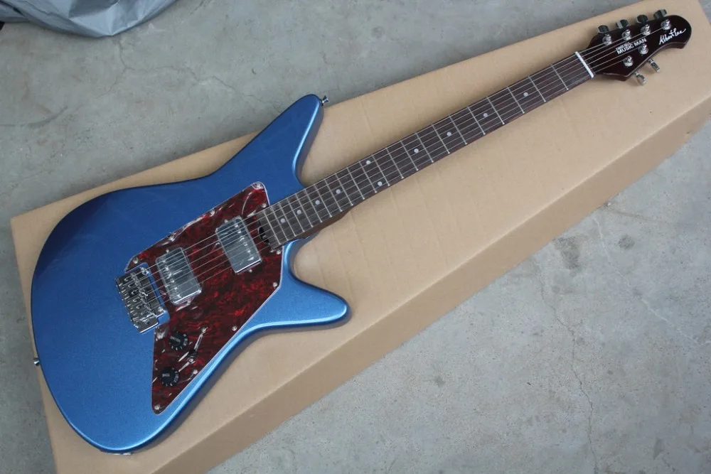 Новинка+ фабрика+ Альберт ли signature musicman Роскошная электрогитара Ernie Ball musicman металлическая синяя гитара