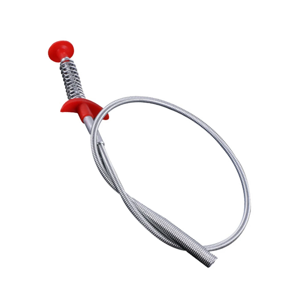 

60cm Flexible Sewers Clip Water Sink Cleaner Spring Sewer Dredging Tool