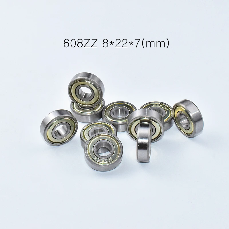 

Подшипник из углеродистой стали 608 8*22*7 (мм), 10 шт., металлические герметичные высокоскоростные детали механического оборудования