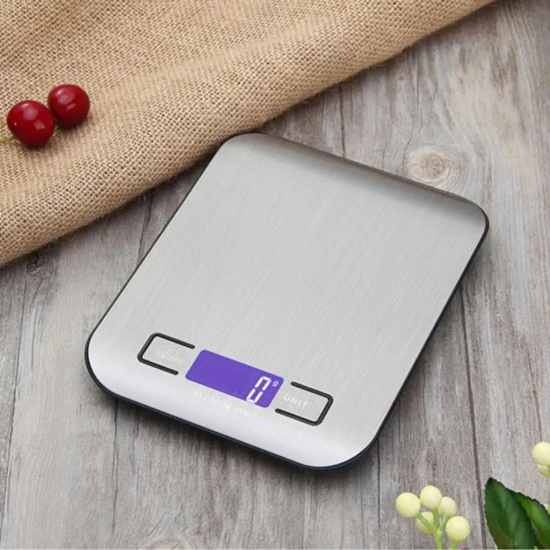 

New 5kg/1g Household Digital Kitchen Scale Electronic Food Scales Diet Scales Measuring Tool Slim LCD Digital Weighing Scale