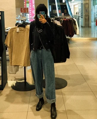 

Waist Jeans Pants Women 2019 Boyfriend Jeans For Women Harajuku Denim Harem Pants Ladies Wide Leg Blue Jeans Pants