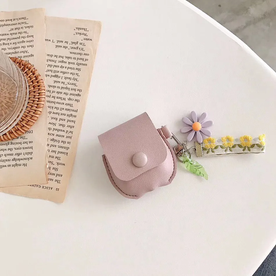 Flower Pink Чехол для AirPods милый мультяшный слон кожухи головных телефонов для Apple Airpods 2 забавные аксессуары защитный чехол с кольцом на палец - Цвет: Flower Pink