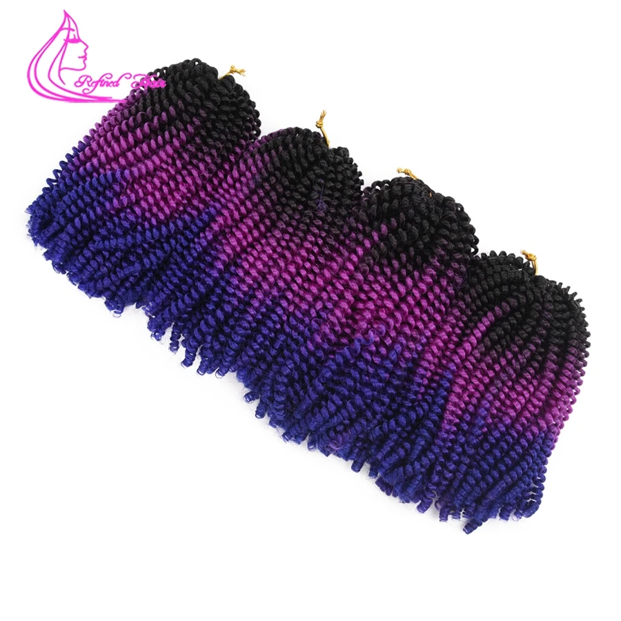Рафинированные волосы вязанные крючком косички 8 дюймов короткие синтетические