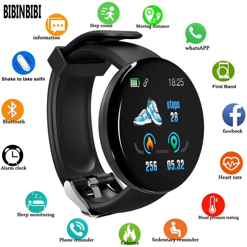 Новинка 2019 Bluetooth-браслет Смарт-часы для мужчин датчик кровяного давления