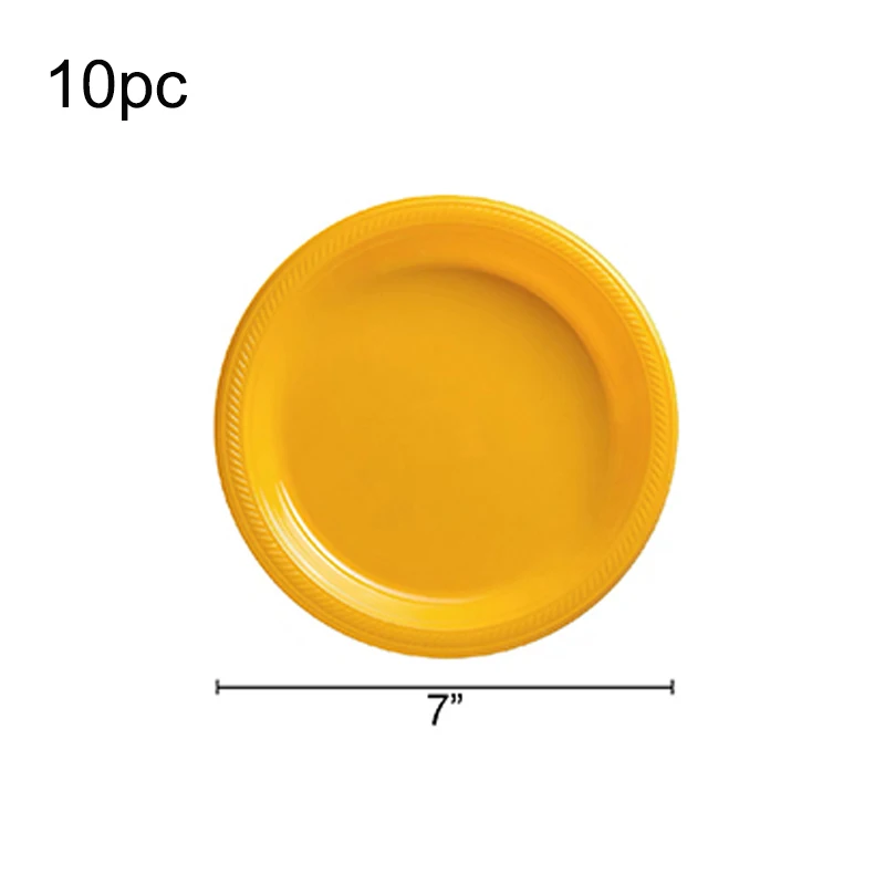 Костюм 10 человек Высокое качество штамповка одноразовый желтый набор