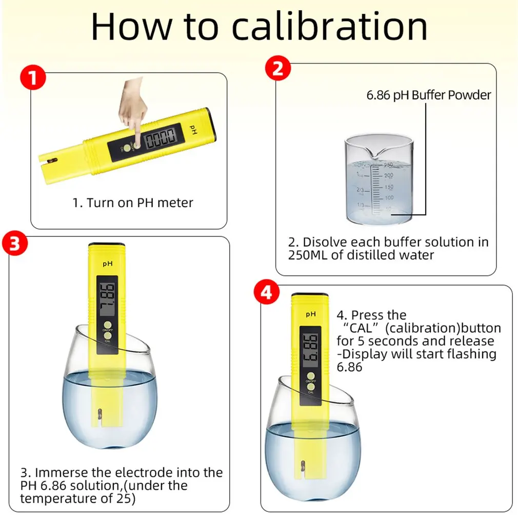PH тестер Точность 0 01 цифровой прибор для измерения уровня воды Еда аквариум