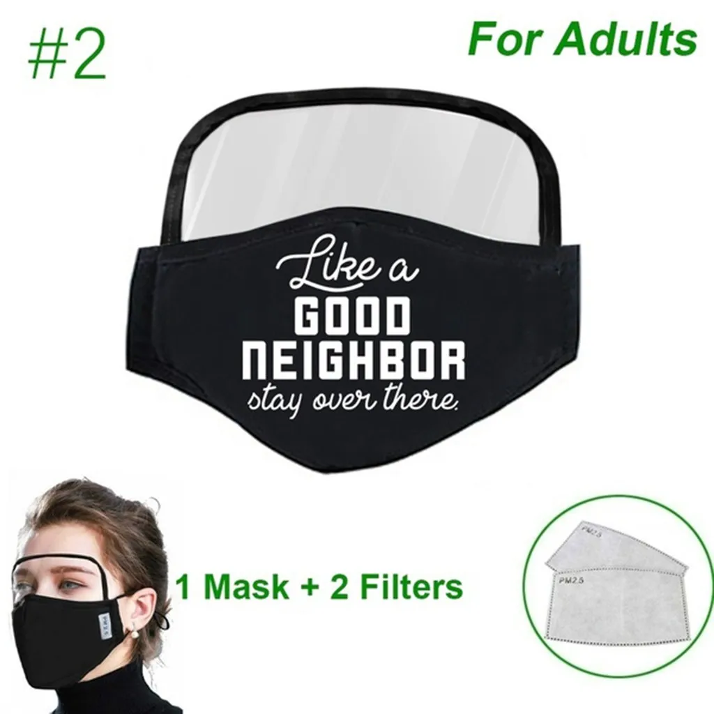 

Dustproof Outdoor Face Protective Face Mask with Eyes Shield + 2 Filters Fashion Anti-Dust Face Mask Boutique Mask Health Cyclin