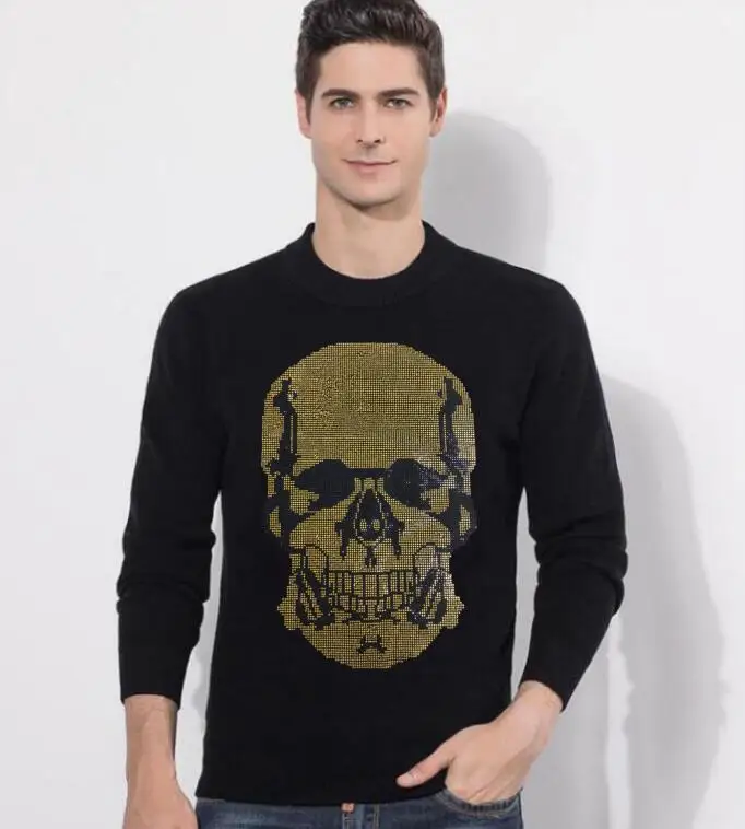 

New cotton Men Set Fashion Brand sweater ThickMale Winter Warm Outerwear Suit