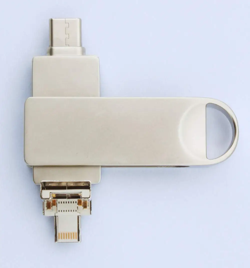 4 в 1 USB флэш накопитель 256 ГБ карта памяти Micro Type C и 3 0 порты для iPhone/Android