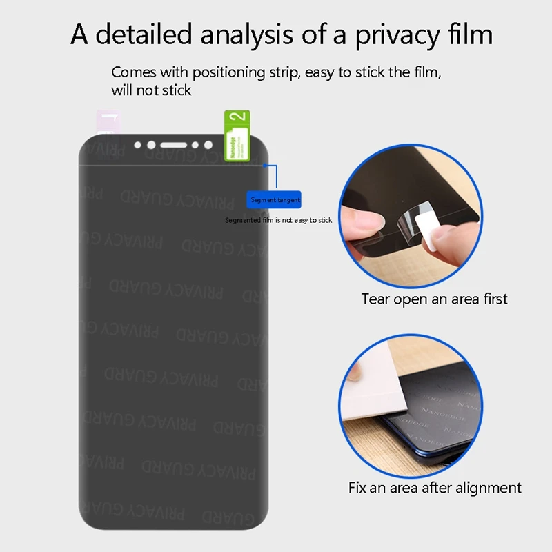 

Privacy Film, Full Screen Coverage, Sensitive Touch, Privacy Protection for iPhone11/XR - 5.8 Inch [2Pieces 1Pack]