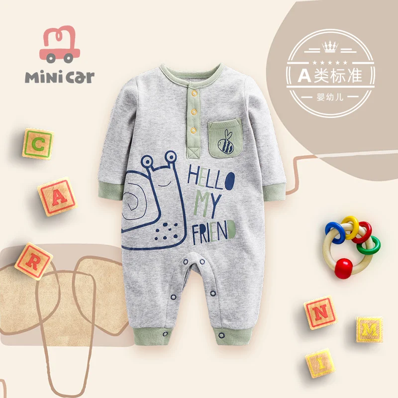 Baby's one-piece clothes baby's clothes spring and autumn baby's clothes for going out and climbing