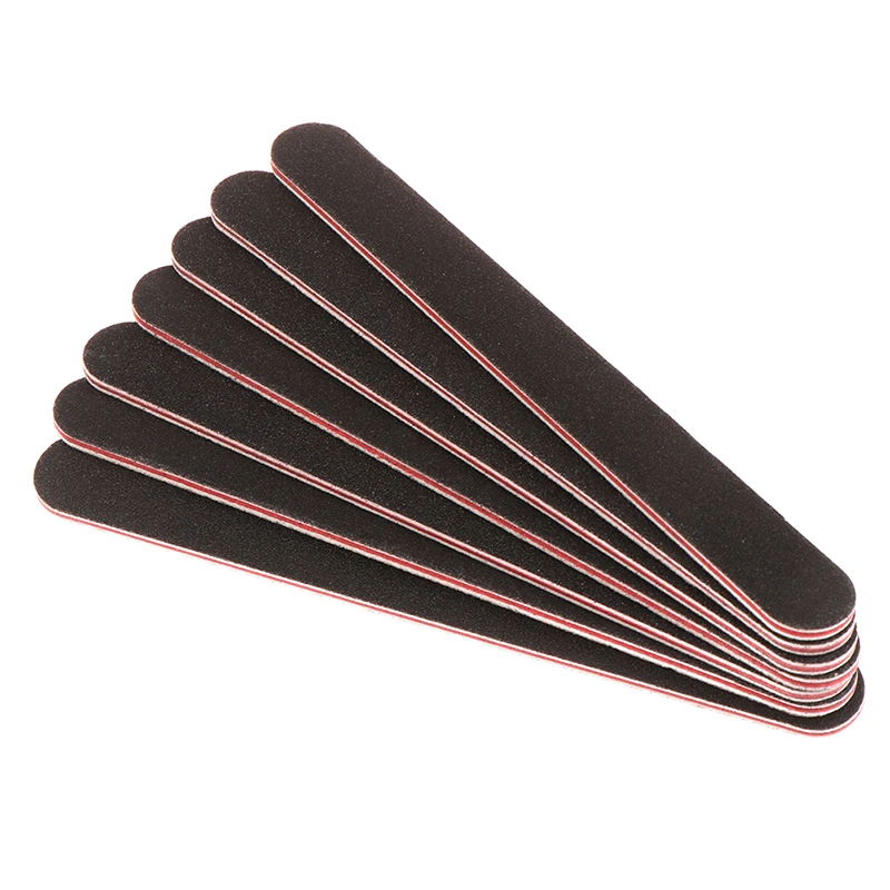 

10Pcs Nail Tool Double Sided 100/180 Grit Acrylic Black Nail Files Strips