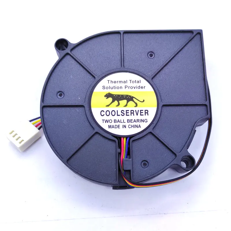 Вентилятор охлаждения BB7515BU для COOLSERVER постоянный ток 12 В 0 80 А 4 проводной