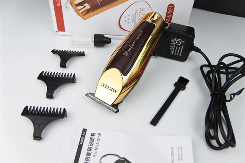 Мощный профессиональный триммер для волос электрический бороды мужчин машинка