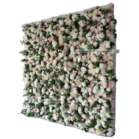 lfb1494 3d wedding artificial rose roll up cloth flower wall backdrop wholesale