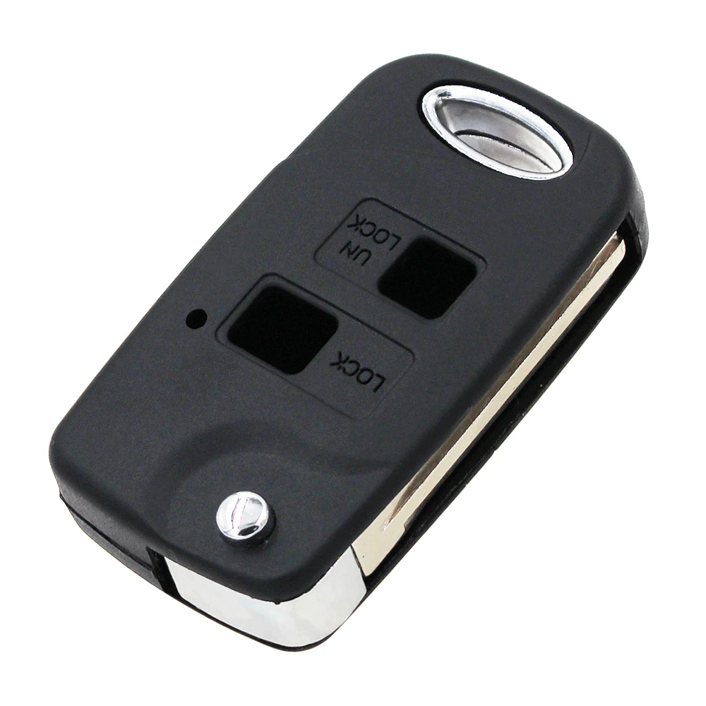 2 кнопки Складная откидная оболочка ключа дистанционного управления чехол для