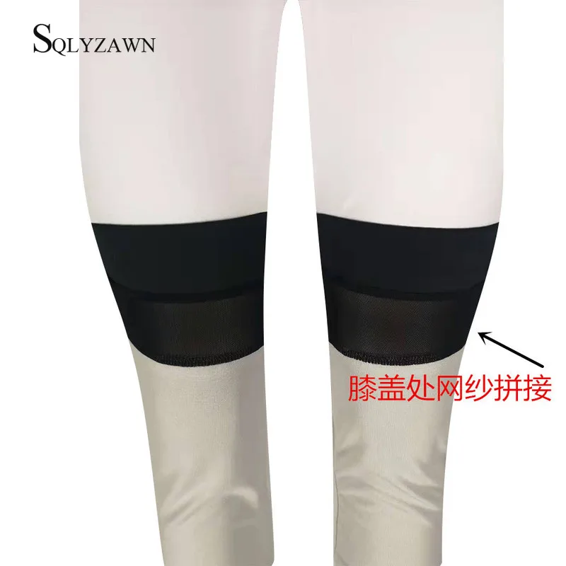 

Autumn Mesh Color Block Tracksuit Women Two Piece Outfits Long Sleeve Hooded Top + Pencil Sweatpant Sportwear Women Matching Set