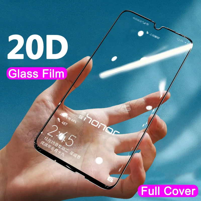 Защитное стекло 20D для Huawei Honor v20 20i 10i 20 pro пленка экрана 10 lite light защитная honor v