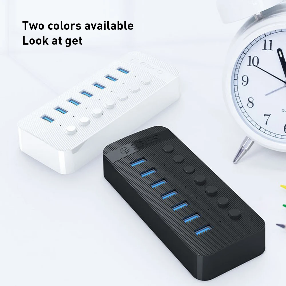 

ORICO MultiPort USB 3.0 HUB 7/10/13/16 Ports USB Splitter Switch Data HUB With 12V Power Adapter For MacBook Air Laptop PC