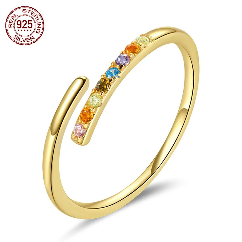 

2021 Fashion Simple Elegant Adjustable 925 Silver Rings For Women Birthday Gift High Quality Sterling Silver Jewelry Wholesale