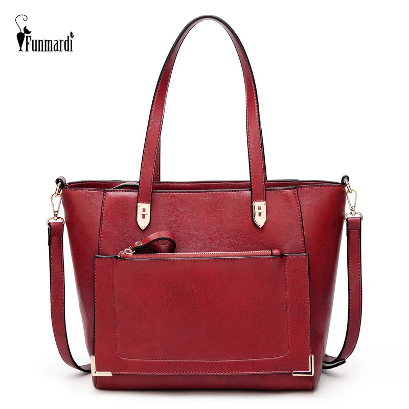 

FUNMARDI, винтажная большая женская сумка, конверт, карман, дизайнерские сумки на плечо, искусственная кожа, женская сумка, сумка через плечо, ...