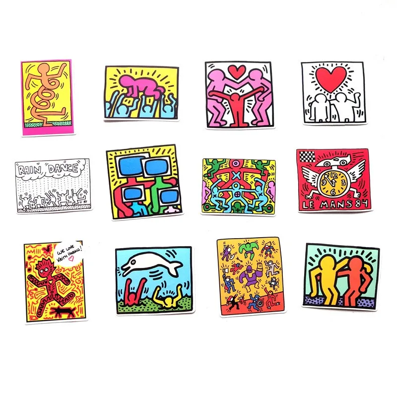 10/30/50 Uds cl&aacute;sico Graffiti dibujos animados personalidad cuaderno cuenta mano guitarra Skateboard equipaje impermeable pegatinas venta al por mayor-2